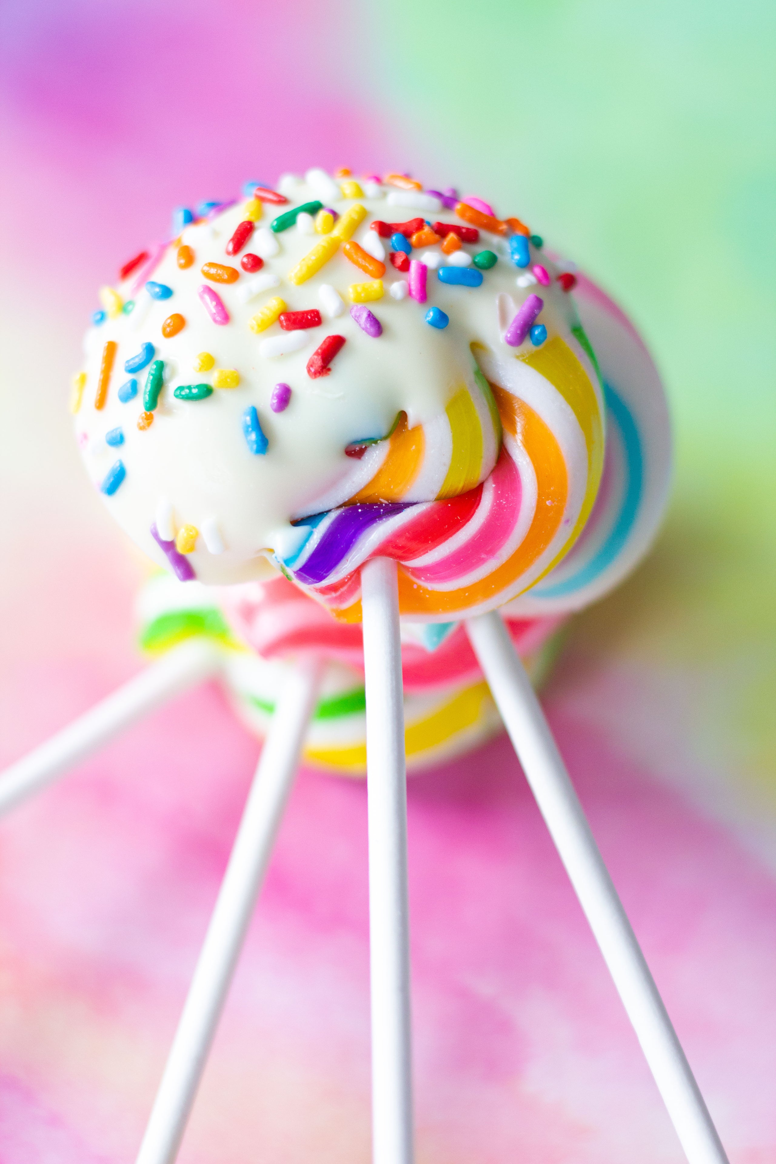 Rainbow lollipops sale
